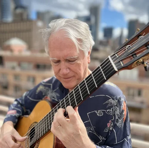 Ben Verdery, classical guitarist—with the UCSC Guitar Ensemble