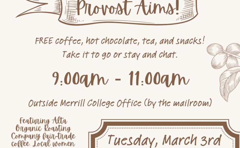 Free Coffee, Snacks, & Conversation