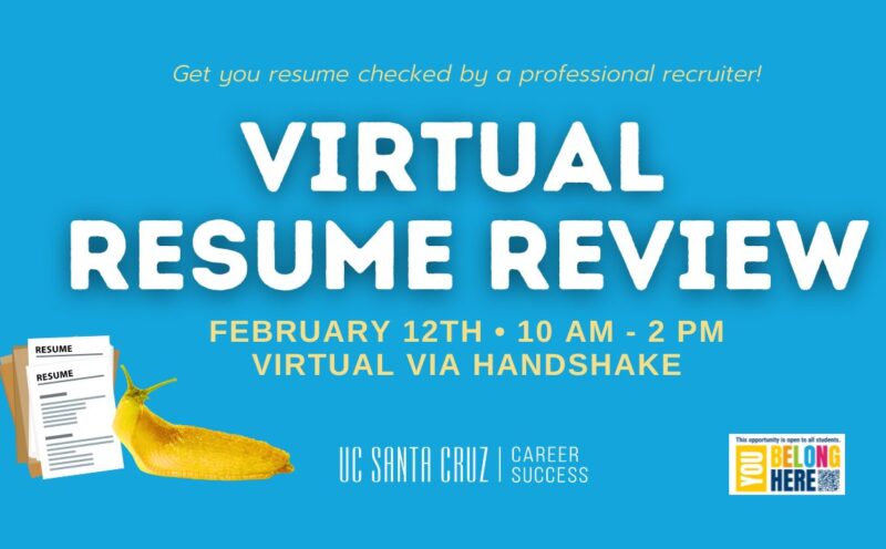 Virtual Resume Review