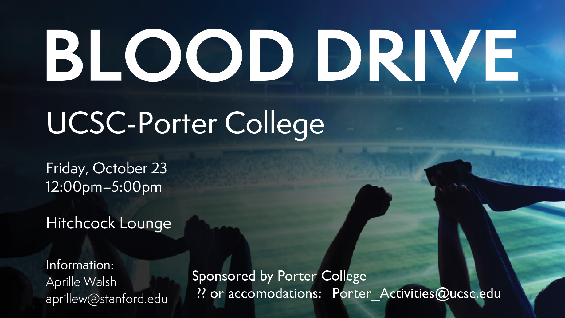 BLOOD Drive - UCSC Porter College
